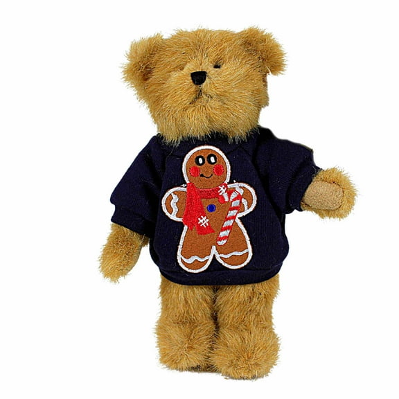 Enesco Ginger - One Plush Bear 8 Inch, Fabric - Jointed Tan Dressed Sb000014