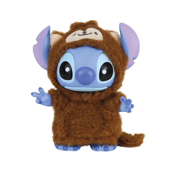 Enesco Grand Jester Stitch Dressed as Monkey Decorative PVC Polyester Multicolor Figurine 4.5in H
