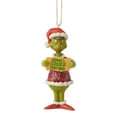thumbnail image 1 of Enesco Grinch by Jim Shore Grinch Beware a Grinch PVC Hanging Ornament, 1 of 2