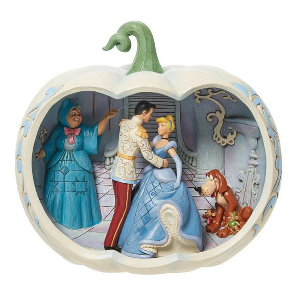 Enesco Jim Shore Disney Traditions Cinderellas Favorite Moment Carriage Scene Figurine, 8 Inches, Polyresin, Calcium Carbonate, Disney Princesses