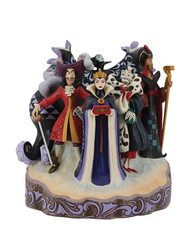 Disney Villains Hand-Carved Resin Figurine, 9.4-inch