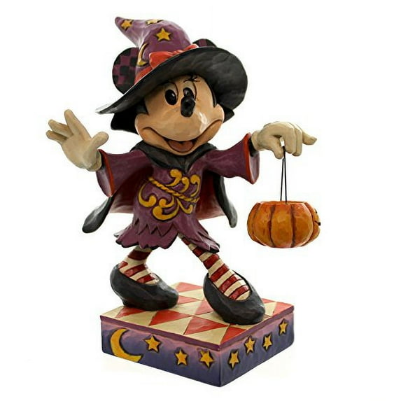Enesco Jim Shore Disney Traditions by Minnie Mouse as Witch Figurine, 6.5"