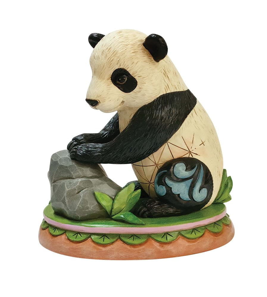 Jim Shore 5-Inch Black and White Resin Panda Cub Figurine