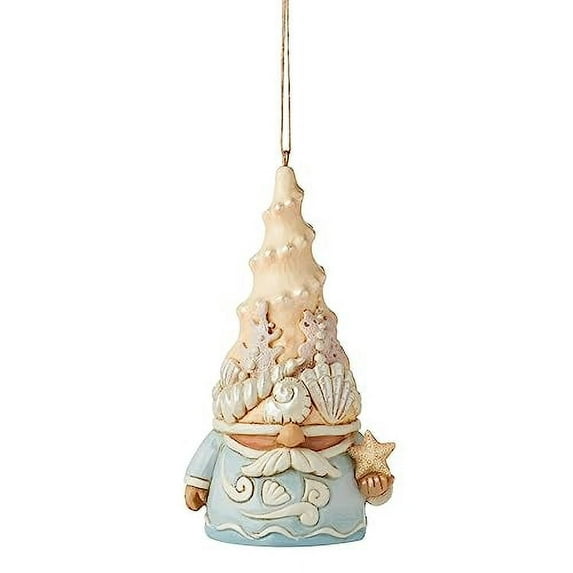 Enesco Jim Shore Heartwood Creek Coastal Gnome Hanging Ornament, 4.25 Inch, Multicolor