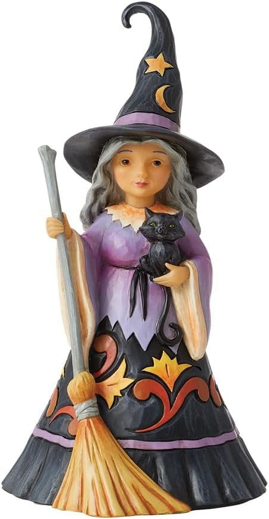 Enesco Jim Shore Heartwood Creek Four Seasons Sweet Little Witch Figurine, 7in H