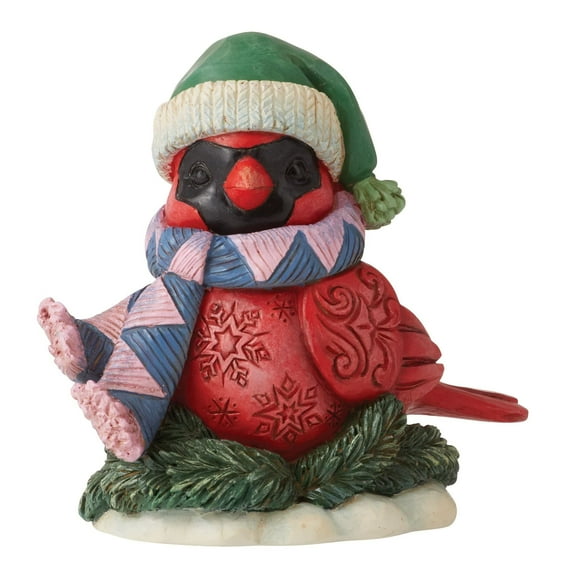 Enesco Jim Shore Heartwood Creek Mini Christmas Cardinal Figurine