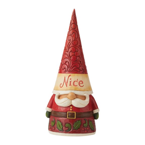 Enesco Jim Shore Heartwood Creek Naughty and Nice Two-Sided Gnome Figurine