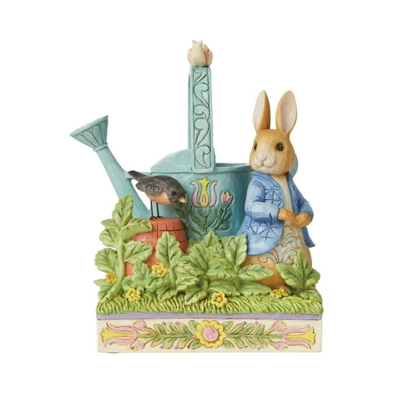 Enesco Jim Shore Heartwood Creek Peter Rabbit with Watering Can Figurine