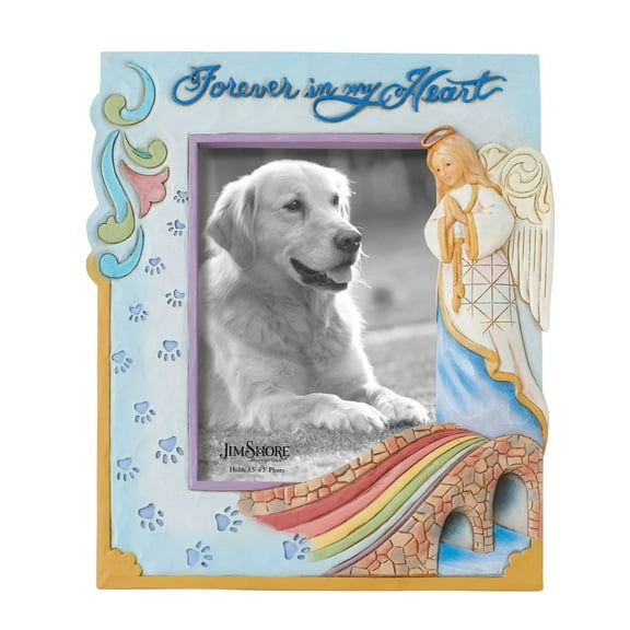 Enesco Jim Shore Heartwood Creek Rainbow Bridge, Photo Frame, 7.75 inch-Height