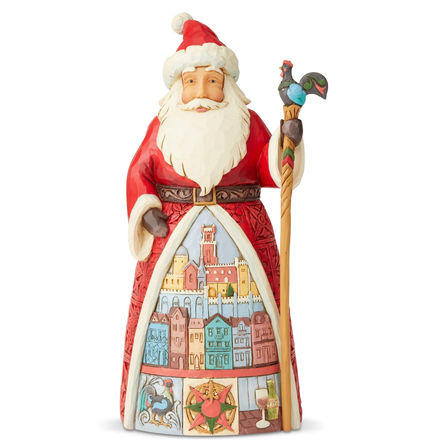 Enesco Jim Shore Heartwood Creek Santa's Around The World Portuguese Figurine, 7.1 Inch, Multicolor