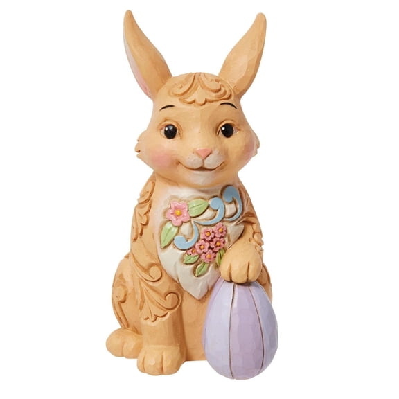Enesco Jim Shore Mini Easter Bunny/Floral, Figurine, 3.62in H