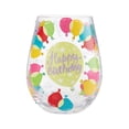 thumbnail image 1 of Enesco Lolita Balloons Hand Painted Stemless Wine Glass 4.5in H, 1 of 7