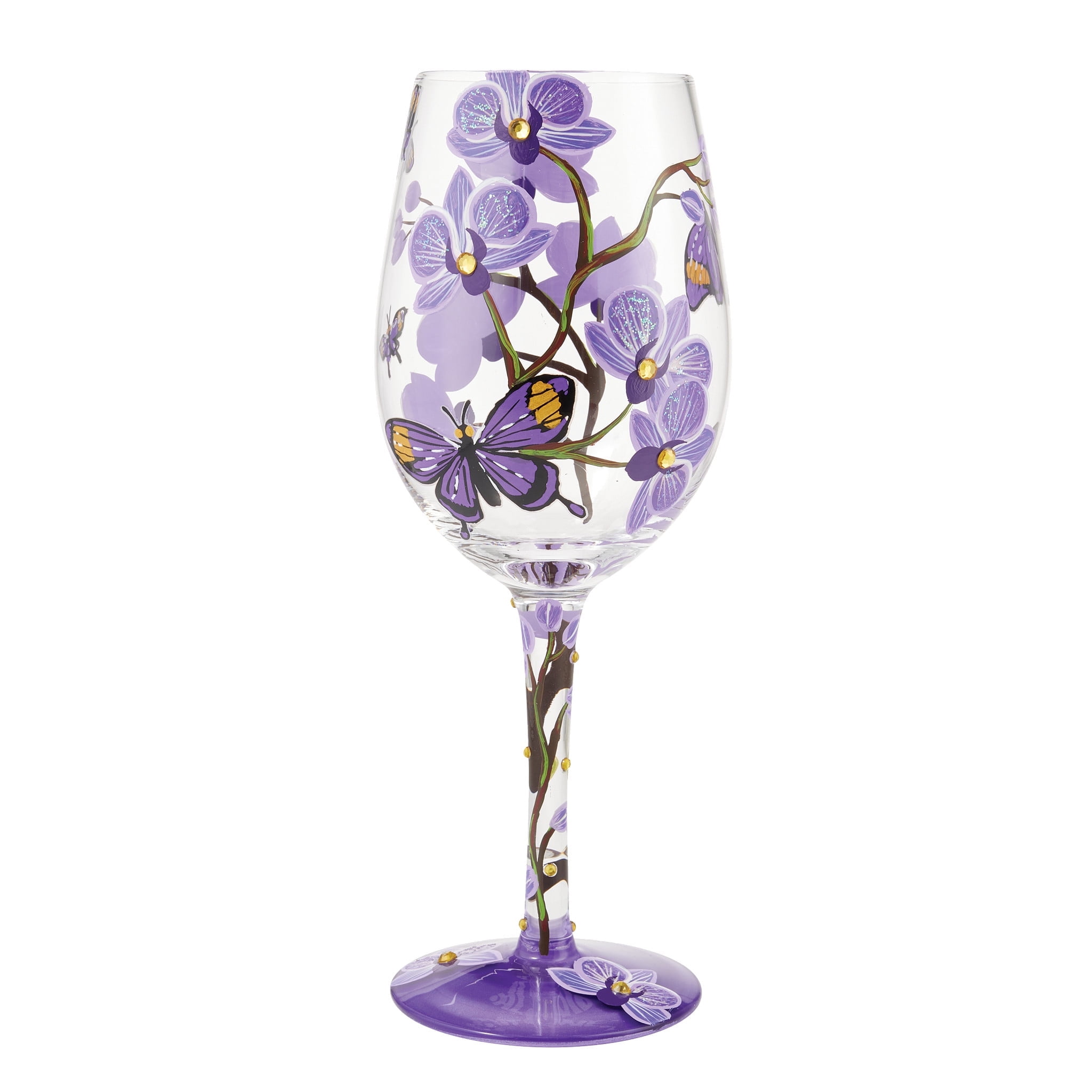 Enesco Lolita Butterfly Jubilee Wine Glass 15oz