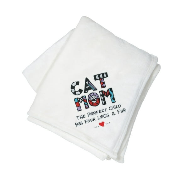 Enesco ND6009258  Cuppa Doodle Cat Mom Blanket