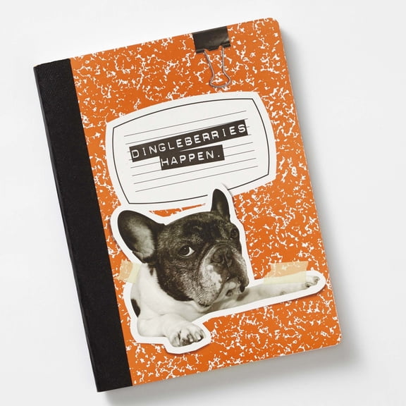 Enesco Notebook French Bulldog Dingleberries Happen Dog Notebook Frenchie 8"