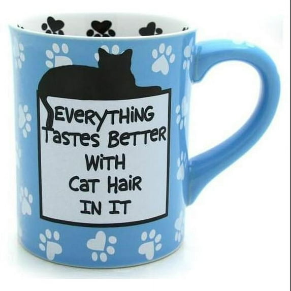 Enesco Our Name is Mud Mug, Cat, Hair