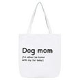 thumbnail image 1 of Enesco Parentheses Dog Mom Tote, 15 Inches Long, 1 of 3