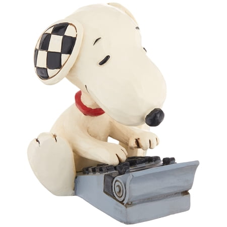 Enesco Peanuts By Jim Shore Snoopy Typing Mini Figurine