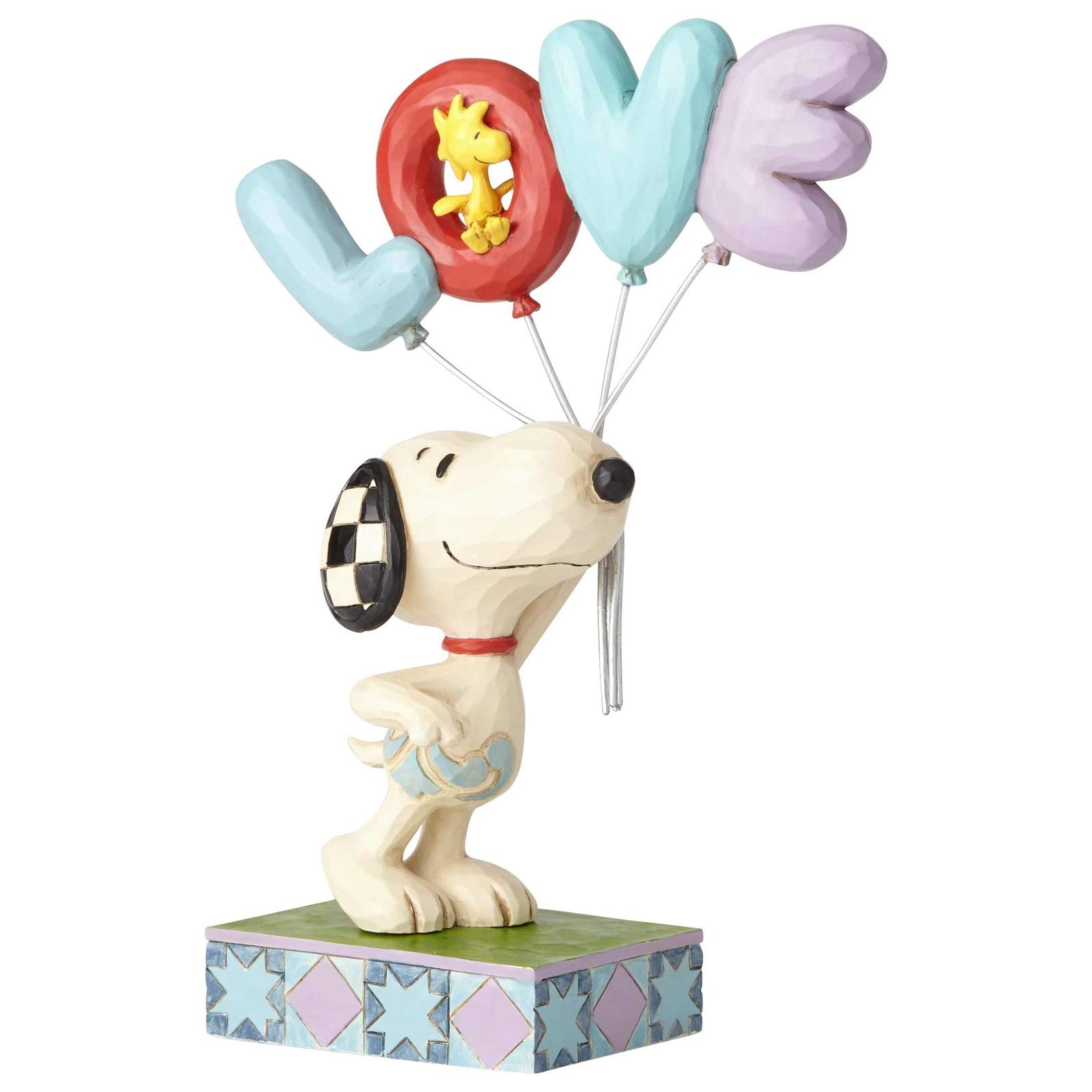 Enesco Jim Shore Figurina Peanuts – Snoopy E Woodstock Con Regalo – A Snowy Gift 19 Cm