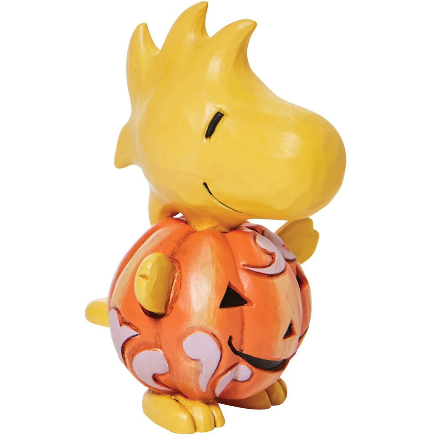 Enesco Peanuts by Jim Shore Woodstock Pumpkin Mini Figurine, 3.25 Inch