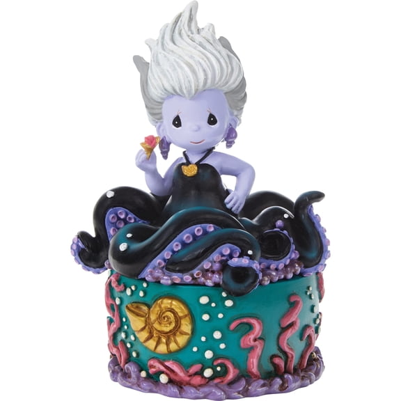 Enesco Precious Moments Disney Ursula Trinket Box 4.8in H