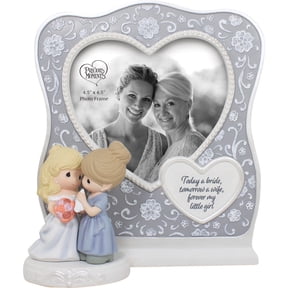 Enesco Precious Moments Mom & Bride Wedding Picture Frame, Multicolor 7.3in H