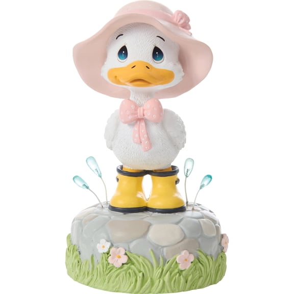 Enesco Precious Moments Summer Duck With Galoshes Musical Figurine 6in H