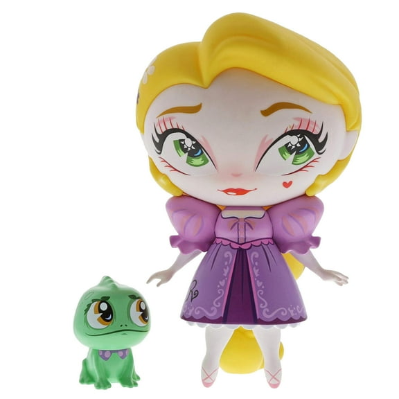 Enesco The The World of Miss Mindy Rapunzel and Mini Pascal Vinyl Figurine, 7 Inch, Multicolor