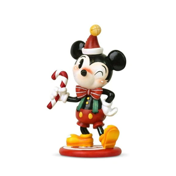 Enesco - World of Miss Mindy, Disney Showcase - Christmas Mickey Mouse Resin Figurine, 5.91-in