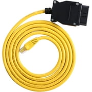 Enet OBD2 Cable for BMW F- Series Coding, OBD ENET Cable RJ45 Compatible with E-SYS ICOM ISTA+ Bootmod3 Bimmercode, 6.6ft/2M