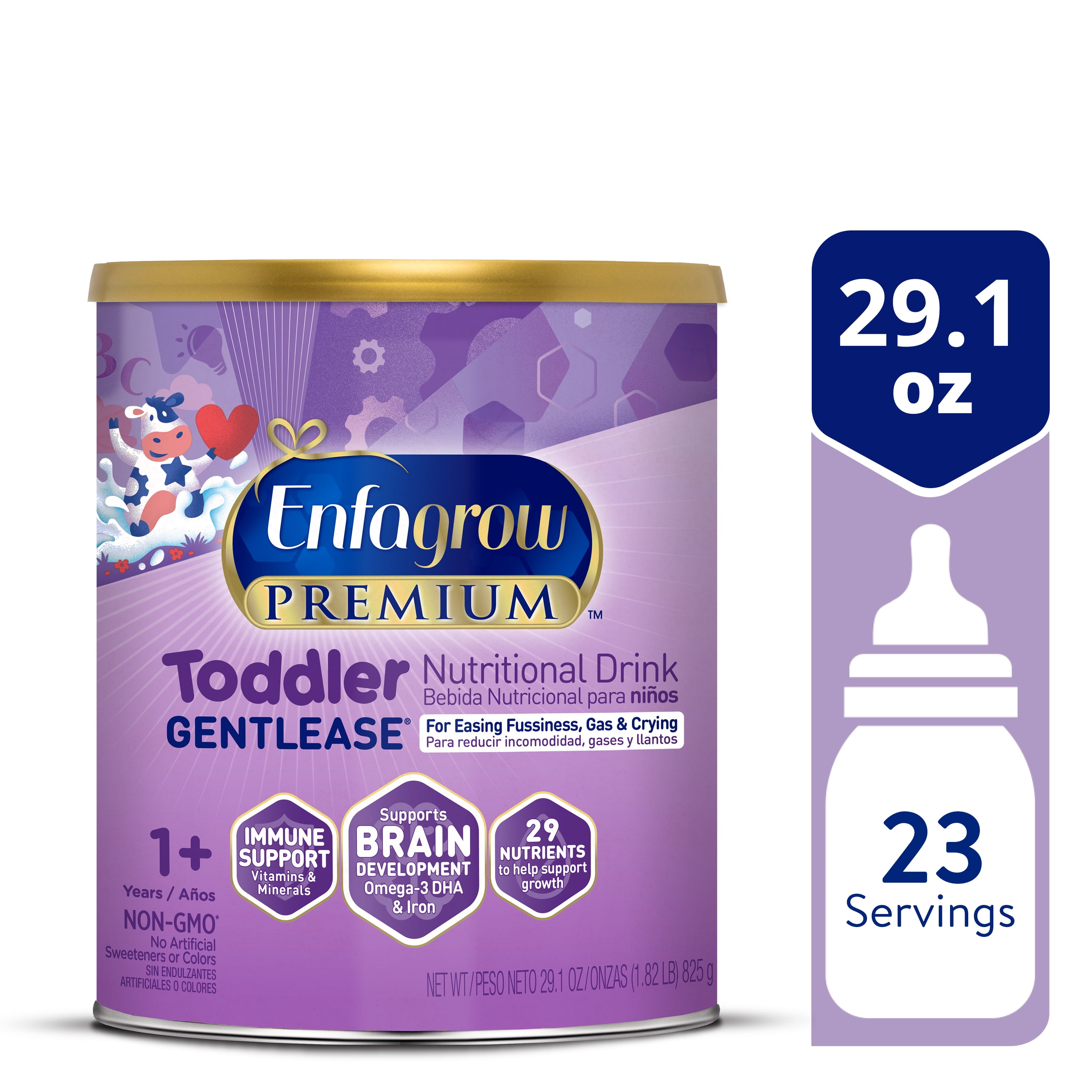 Enfagrow Premium Gentlease Toddler Nutritional Drink, For Sensitive Bellies, 29.1 oz