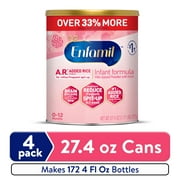 Enfamil A.R. Powder Baby Formula, Reduces Frequent Spit-Up, 27.4 oz  Can, 4 count