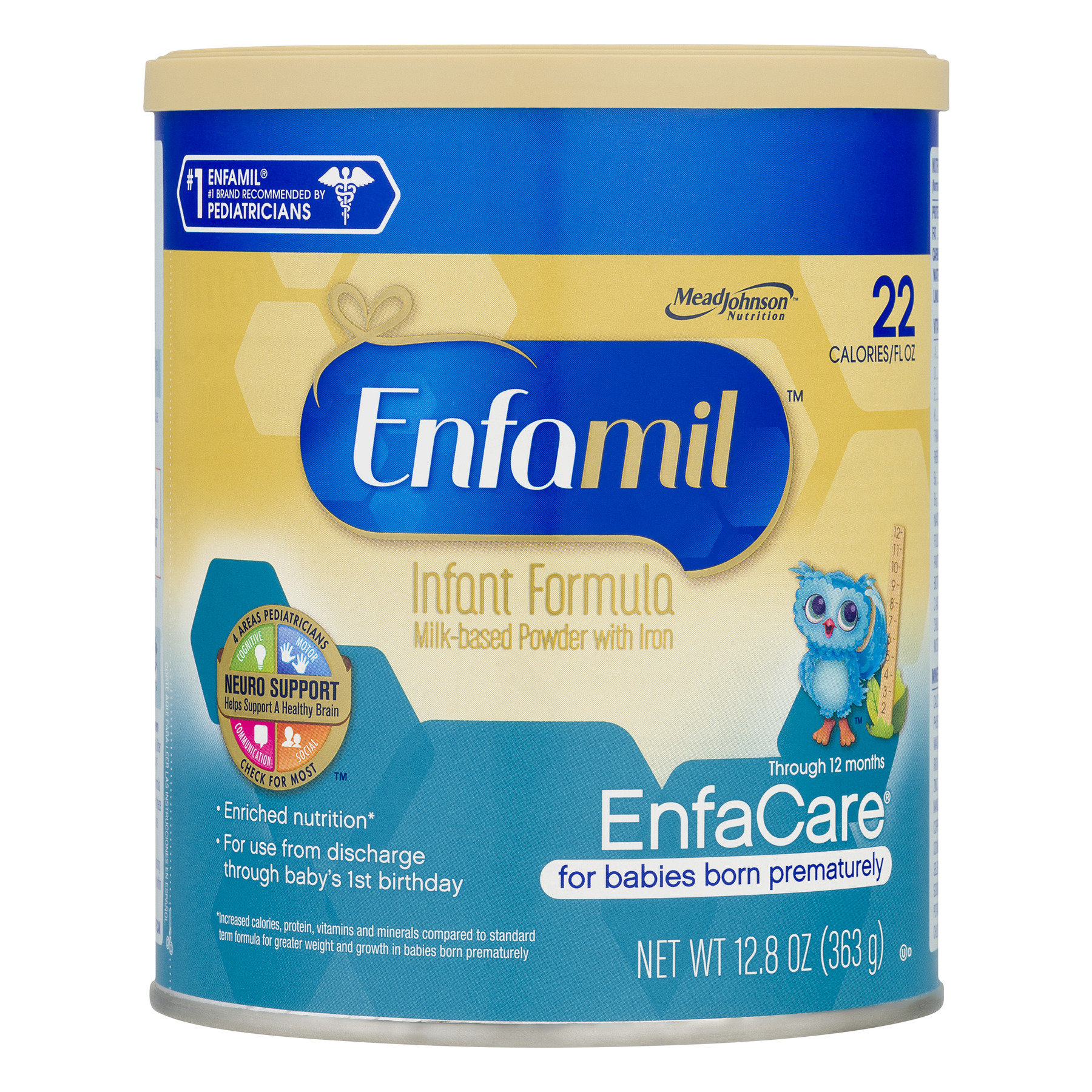 Enfamil EnfaCare Powder Baby Formula, 12.8 oz Canister - image 1 of 6