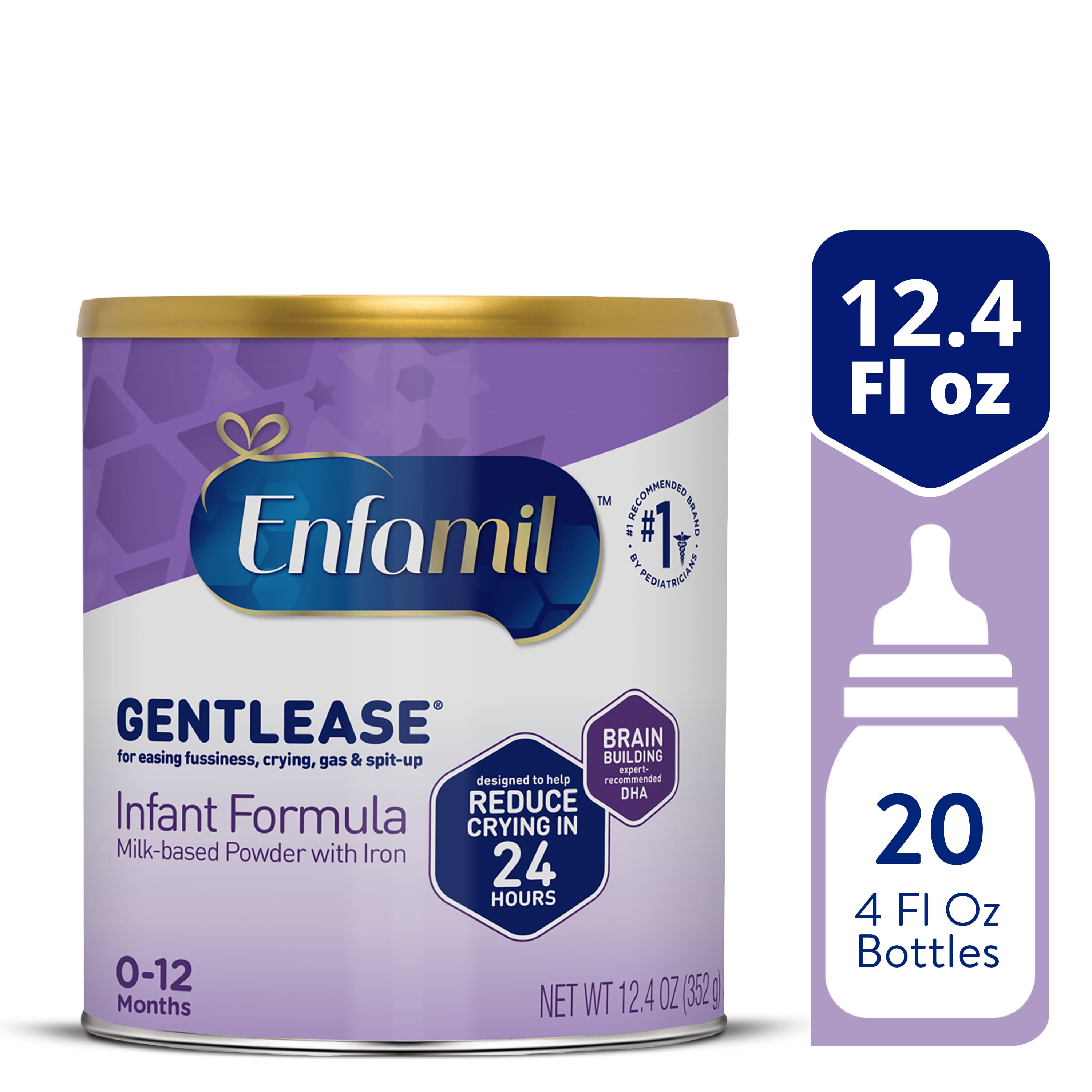 Enfamil Gentlease Powder Baby Formula with Iron, 12.4 oz