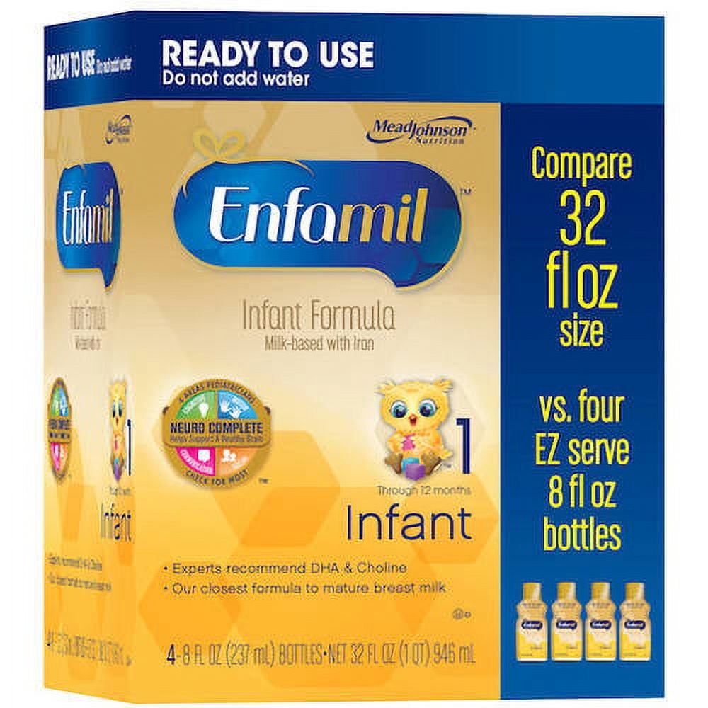 Enfamil Infant Formula Ready to Use 8 fl oz 4 count Walmart