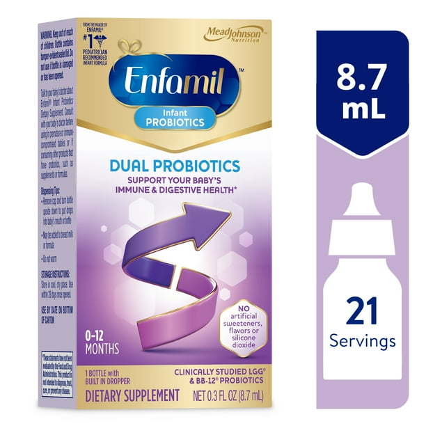 Enfamil Dual Probiotics Vitamin Drops, Supports Baby's Immune