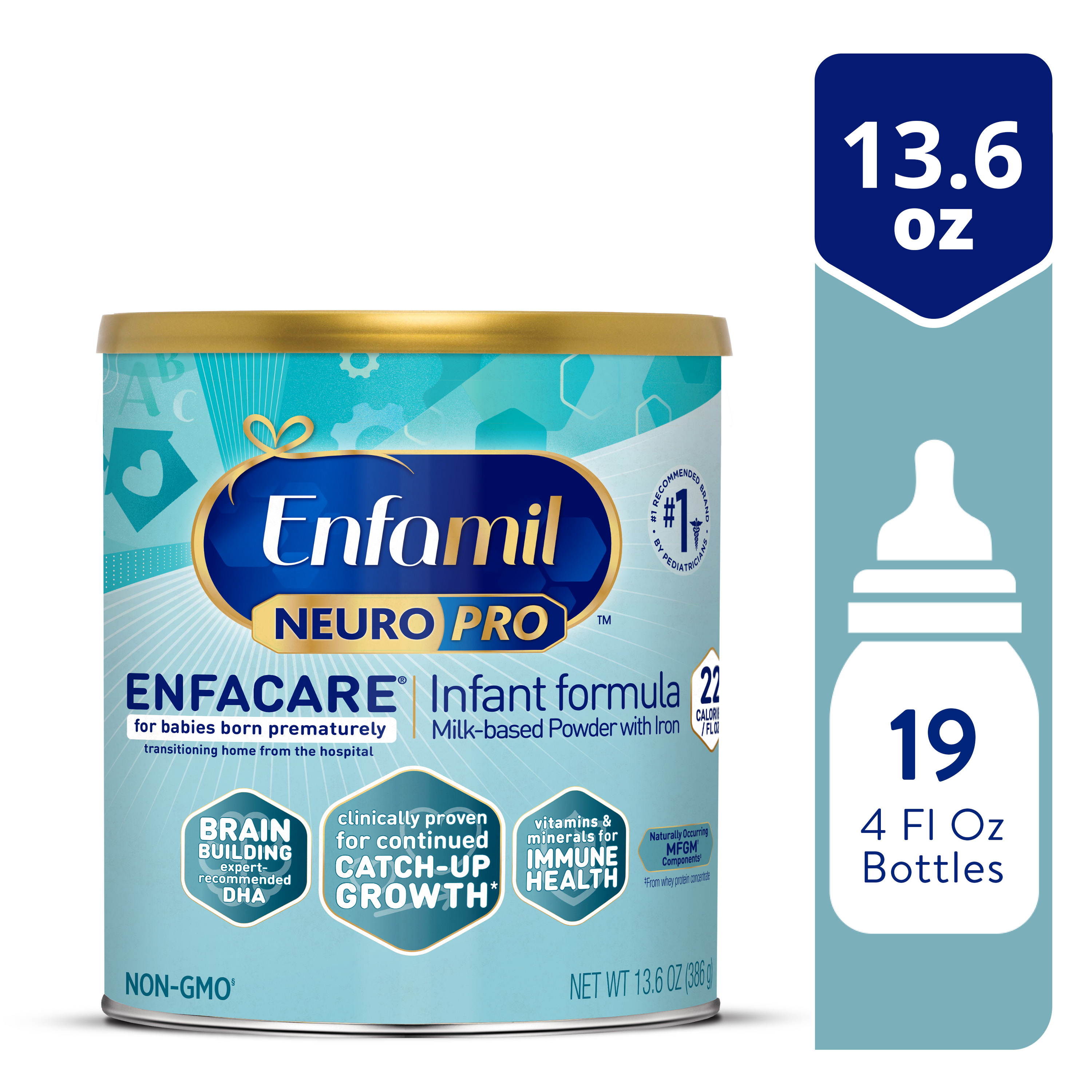Enfamil NeuroPro EnfaCare Premature Baby Formula Milk Based with Iron, Powder Can, 13.6 Oz - image 1 of 14