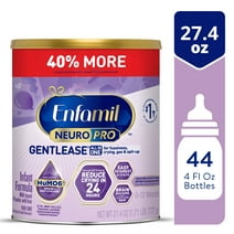  Enfamil NeuroPro Gentlease Baby Formula, Infant Formula Nutrition, Brain Support that has DHA, HuMO6 Immune Blend, Designed to Reduce Fussiness, Crying, Gas & Spit-up in 24 Hrs, Powder Can, 27.4 Oz