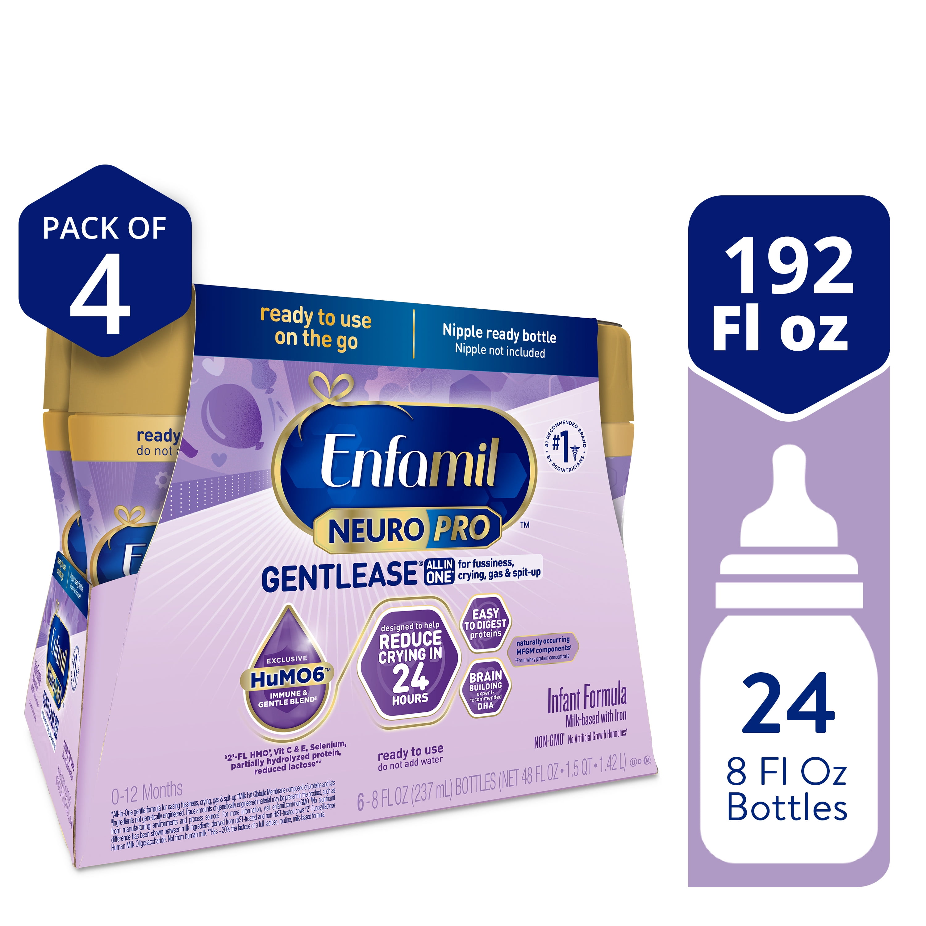Enfamil Gentlease 粉ミルク 8缶セット Enfamil NeuroPro Gentlease Liquid Baby Formula, for Premium
