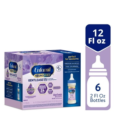 Enfamil NeuroPro Gentlease Liquid Baby Formula, For Premium Digestive Support, 2 Fl oz Bottle, 6 Count