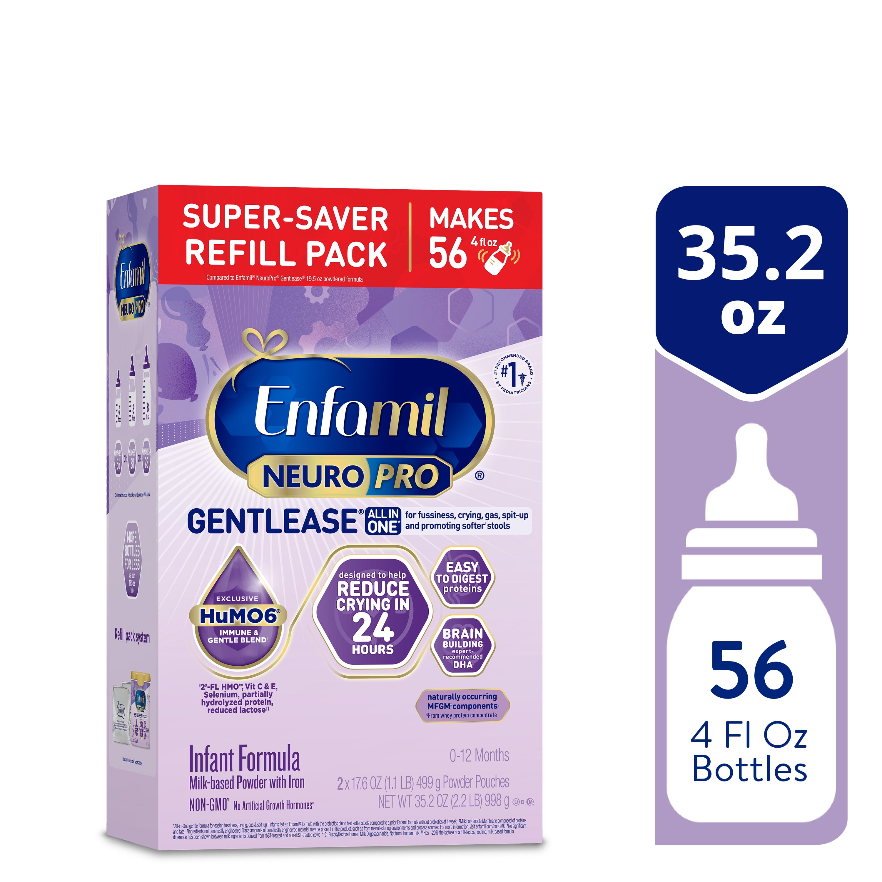 Enfamil NeuroPro Gentlease Powder Baby Formula, For Fussiness