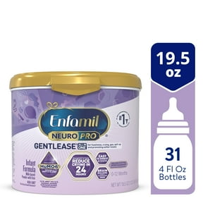 Enfamil NeuroPro Gentlease Baby Formula for Easing Fussiness, Gas, Spit-up in 24 Hrs, 19.5 oz Tub