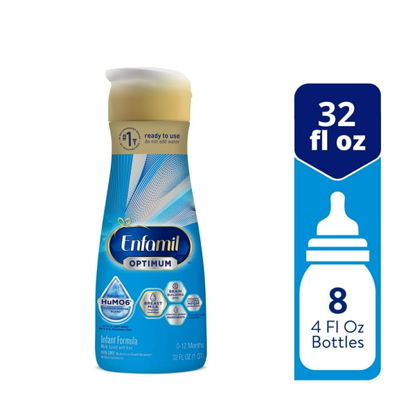 Enfamil Optimum (Enspire) Ready to Feed Baby Formula, Our Closest to Breast Milk, 32 fl oz