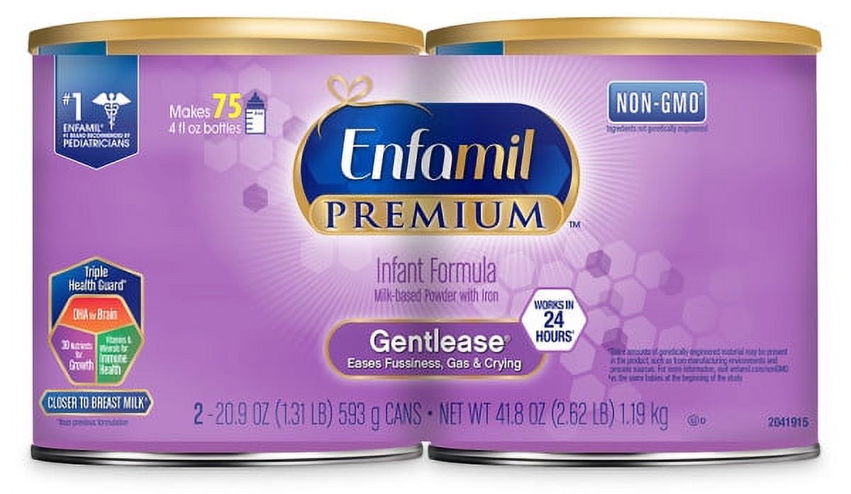 Enfamil PREMIUM Gentlease Twin Can (2 / 20.9 oz Cans) - image 1 of 8