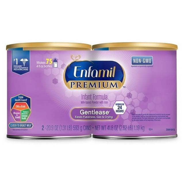 Enfamil PREMIUM Gentlease Twin Can (2 / 20.9 oz Cans)
