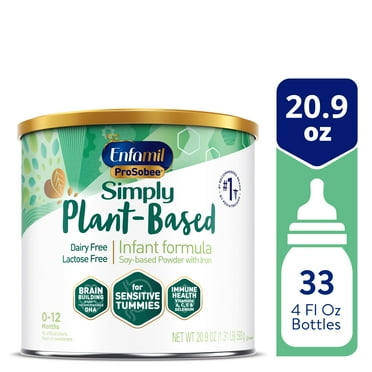 Enfamil ProSobee Plant-Based Powder Baby Formula, Dairy Free, Lactose Free, 20.9 oz Can