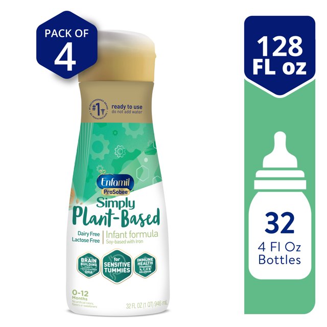 Enfamil ProSobee SoyBased Liquid Baby Formula, for Sensitive Tummies