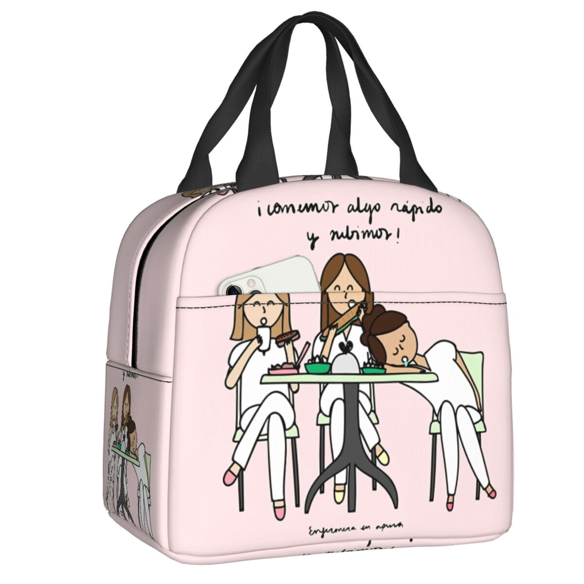 Veqzc Nurse Tote Bag – Reusable Canvas Grocery Bag, 15x13.3 Inches, Nurse-Themed Design For Women - View #3