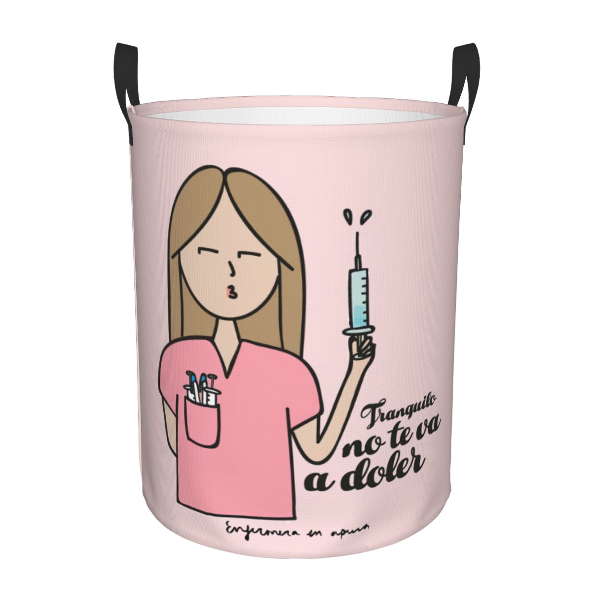 Enfermera En Apuros Doctor Nurse Medical Laundry Basket Foldable