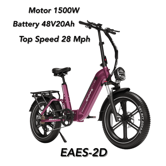 Enffebike EF-1 48V 1500W UL2849 20" Mountain Bike for Adults Off-road Adventure